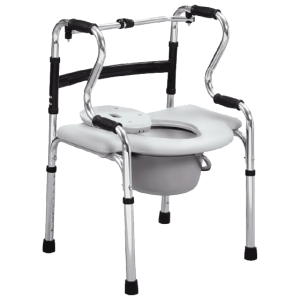 6 IN 1 Multi Functional Walker Commode Shower Chair for Elderly