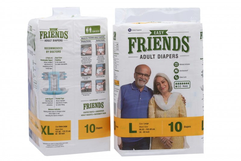 Buy Friends Overnight Adult Diapers Pants Style - 30 Count (L-XL) with  odour lock and Anti-Bacterial Absorbent Core- Waist Size 30- 56 Inch ; 76-  142cm Online at Best Prices in India - JioMart.